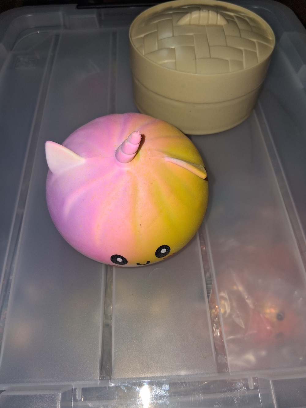 Rainbow Pink & Yellow Cat Unicorn Squishy